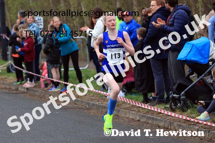 Boys and Girls under-15s, 2025 Elswick Harriers Good Friday Road Relays, Newburn, Newcastle upon Tyne. Photo: David T. Hewitson/Sports for All Pics